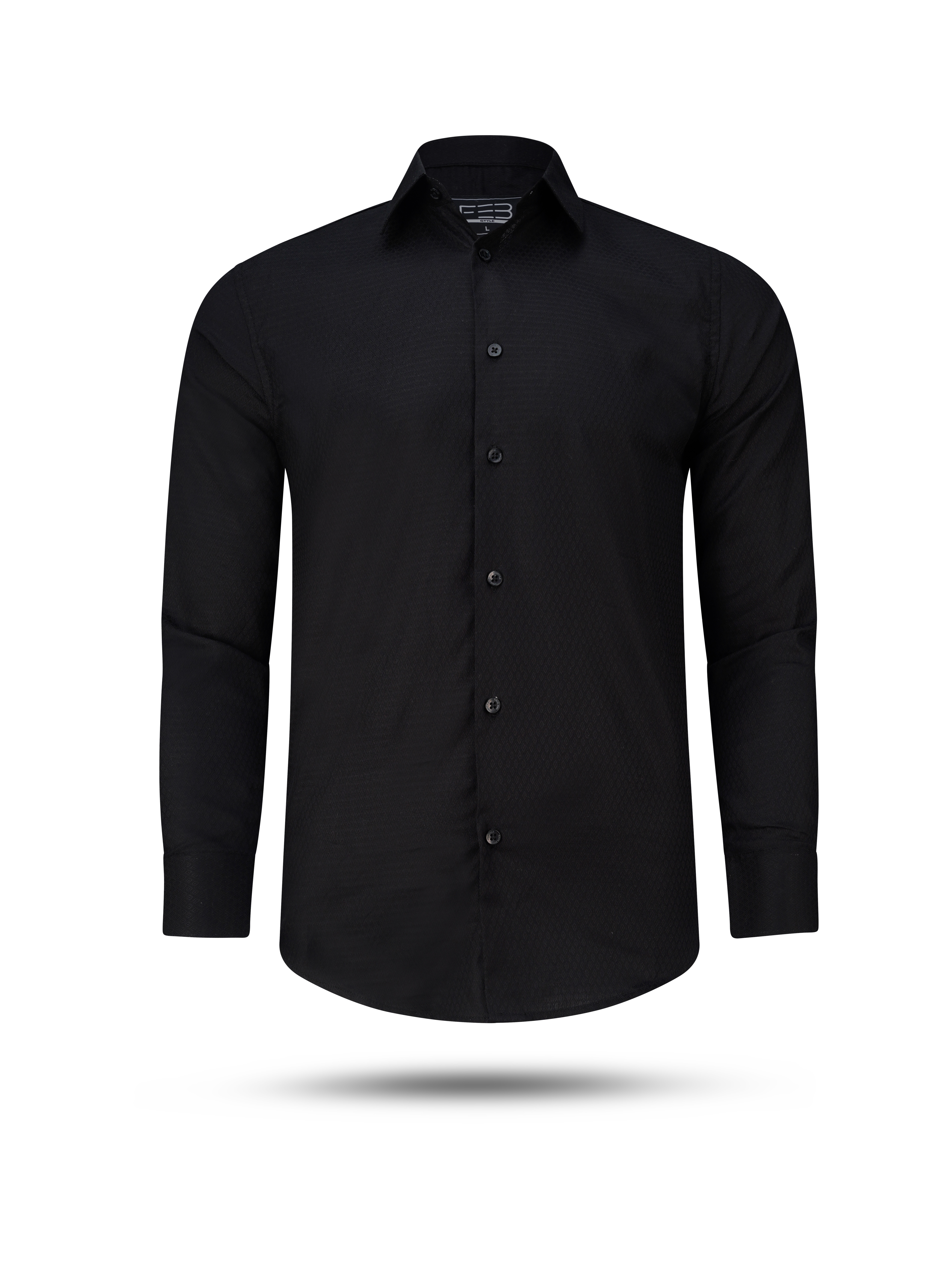 Micro Pattern Diamond Shaped Texture  (Charcoal Black) ST-F2031